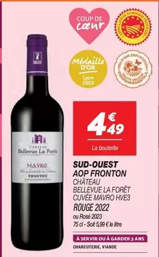 Château Bellevue La Forêt - Sud-ouest AOP Fronton : un vin d'exception à découvrir