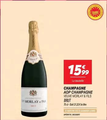 Brut - Veuve Morlay & Fils - Champagne AOP Champagne