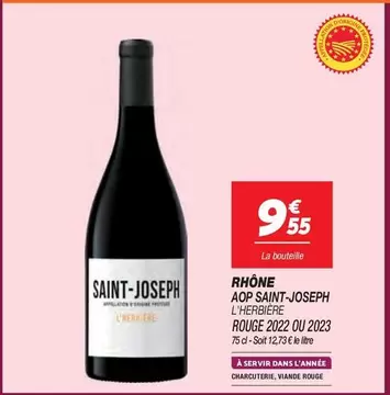 Rhône Aop Saint-joseph Rouge 2022 Ou 2023