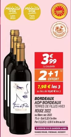 Bordeaux AOP Terres de Fils HVE3 Rouge 2022 - Vin Rouge Exquis à Découvrir