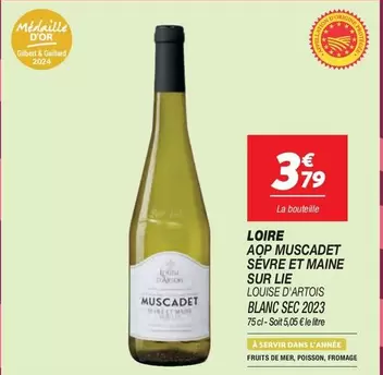 Muscadet - Loire Aop  Sèvre Et Maine Sur Lie