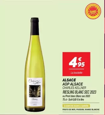 Riesling Blanc Sec 2023 - Charles Kellner - Alsace AOP - Vin Blanc de Qualité