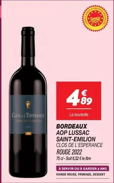 Bordeaux Aop Lussac Saint-emilion