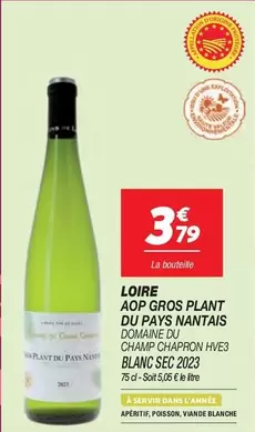 Loire Aop Gros Plant Du Pays Nantais