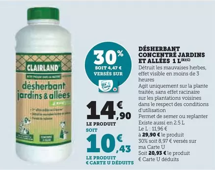 U - Désherbant Concentré Jardins Et Allées