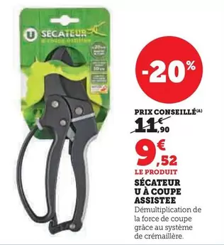 U - Sécateur À Coupe Assistee