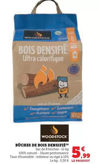 Woodstock - Bûches De Bois Densifié