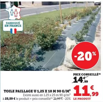 U - Toile Paillage 