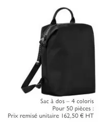 Sac À Dos 4 Coloris  offre à 162,5€ sur Longchamp