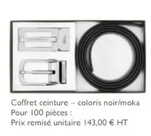 Coffret Ceinture Coloris Noir/Moka  offre à 143€ sur Longchamp