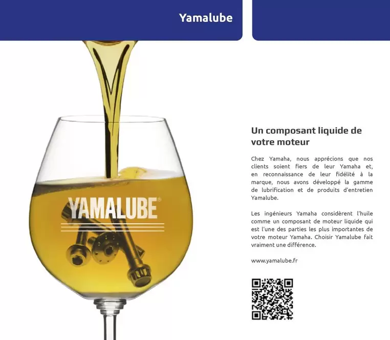 Yamalube Un Composant Liquide De Votre Moteur offre sur Yamaha