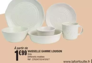 Vaisselle Gamme Louison