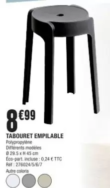 Tabouret Empilable