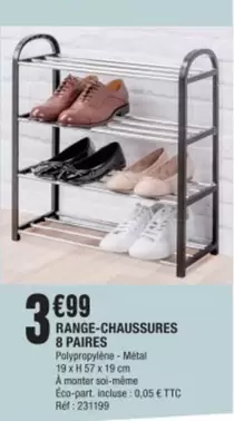 Range-chaussures 8 Paires