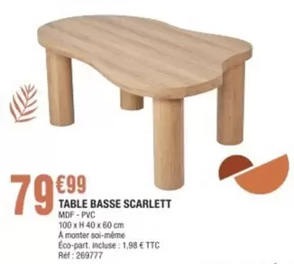 Table Basse Scarlett