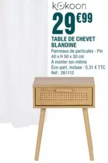 Kokoon - Table De Chevet Blandine