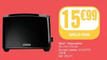 Livoo - Grille-pain