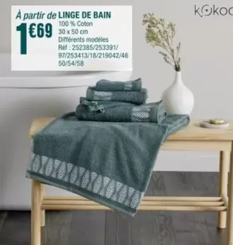 À Partir De Linge De Bain