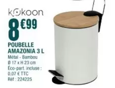 Poubelle Amazonia 3 L