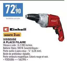 Einhell - Visseuse A Placo Filaire