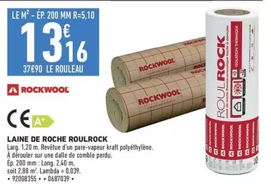 Kraft - Rockwool - Laine De Roche Roulrock