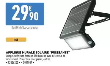 Applique Murale Solaire "puissante"