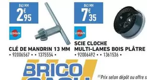 Leman Clé De Mandrin 13 Mm Multi-lames pour Bois et Plâtre - Outil Pratique et Efficace