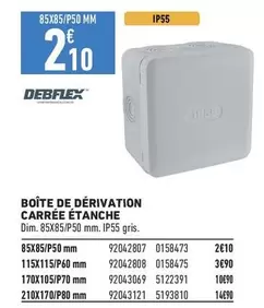 Debblex - Boîte De Dérivation Carrée Etanche