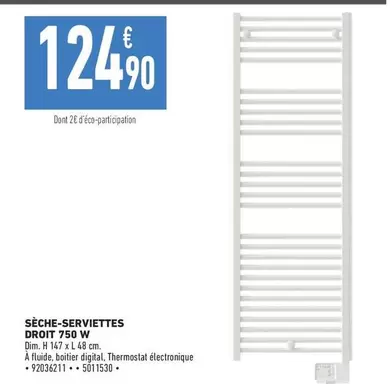 Dim - Sèche-serviettes Droit 750 W