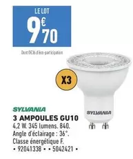 Sylvania - 3 Ampoules Gu10