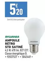 Sylvania - Ampoule Rétro Std Satiné