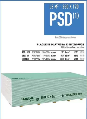 Plaque De Plátre Ba 13 Hydrofige