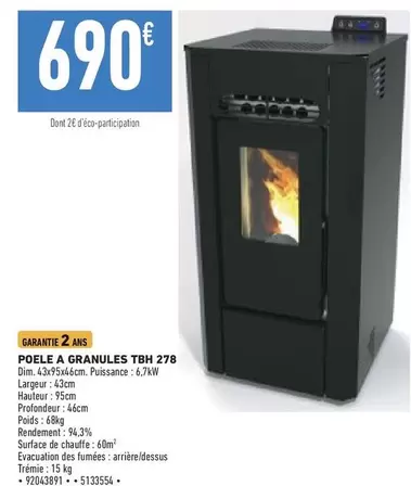 Braun - Poele A Granules Tbh 278