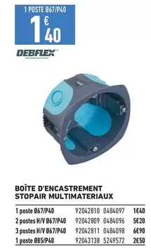 Debblex - Boîte D'Encastrement Stopair Multimateriaux : Performance et Innovation pour tous vos projets