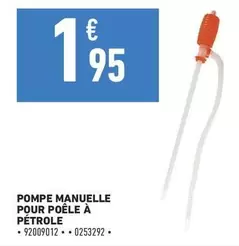 Pompe Manuelle Pour Poêle À Pétrole