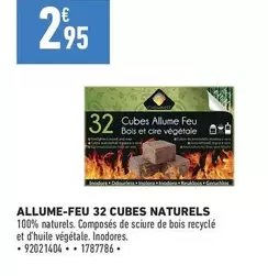 Allume-feu 32 Cubes Naturels