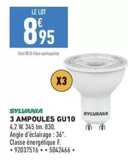 Sylvania - 3 Ampoules Gu10