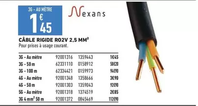 Câble Rigide R02v 2.5 Mm2