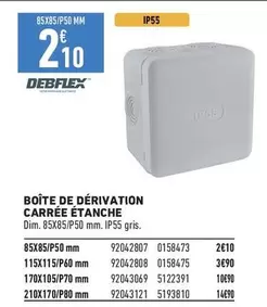 Debblex - Boîte De Dérivation Carrée Etanche