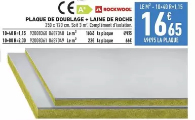 Ceat - Plaque De Doublage + Laine De Roche