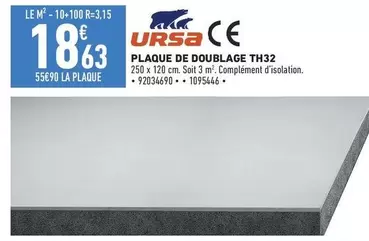 Uplace - Plaque De Doublage Th32