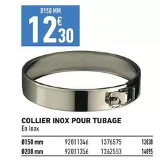 Collier Inox Pour Tubage