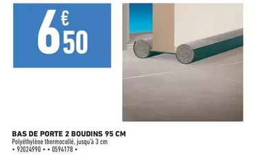 Bas De Porte 2 Boudins 95 Cm