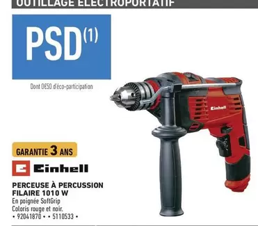 Einhell - Perceuse A Percussion Filaire 1010 W