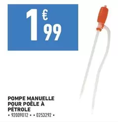 pompe manuelle pour poêle à pétrole