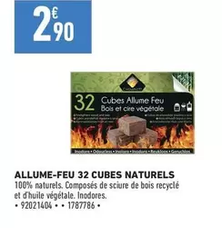 Allume-feu 32 Cubes Naturels