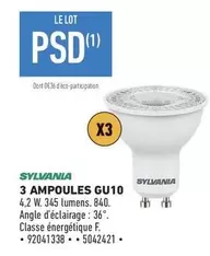 Sylvania - 3 Ampoules Gu10