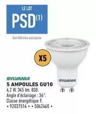 Sylvania - 5 Ampoules Gu10