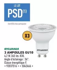 Sylvania - 3 Ampoules Gu10