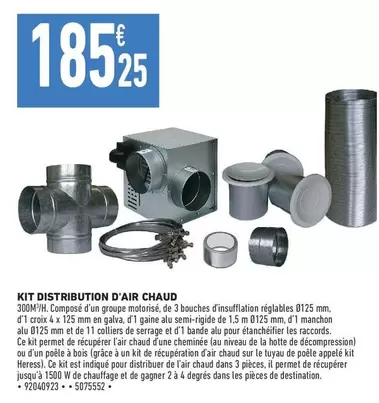 Kit Distribution D'air Chaud